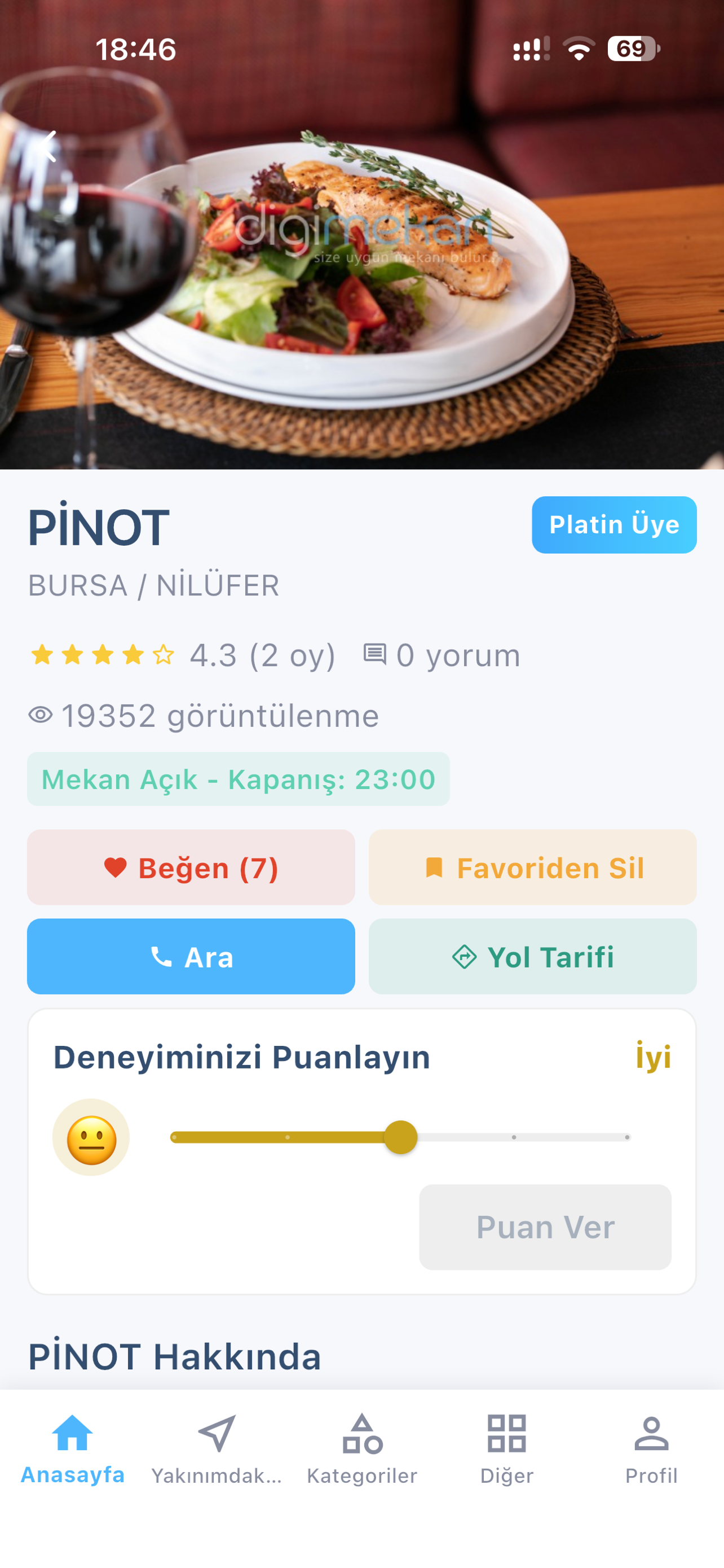 Digimekan - Mekan Rehberi screenshot 2