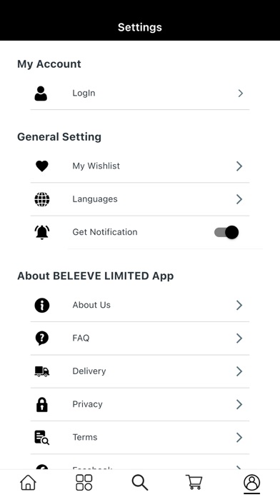 BELEEVE LIMITED Screenshot