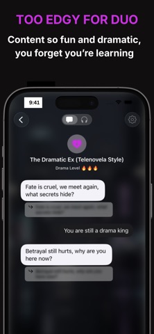 KrazyTalk: AI Language Tutor iPhone screenshot