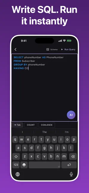 SQL Practice: Learn Database iPhone screenshot 1