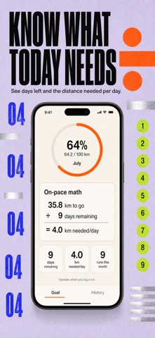 Running Log: Monthly Goal screenshot
