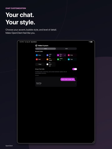OpenClient for OpenCode iPad screenshot 5