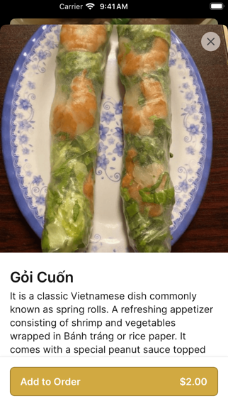 Pho 501 iPhone screenshot 3 - Food & Drink app