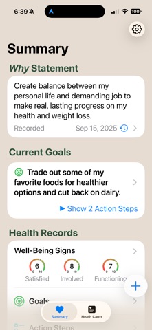 Whole Health Cards screenshot