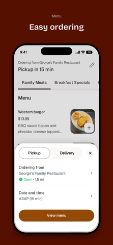 George's Family Restaurant iPhone screenshot