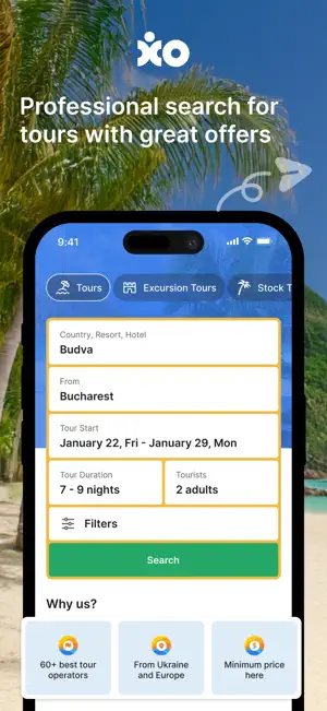 XO Travel – Tours & Hotels screenshot 1
