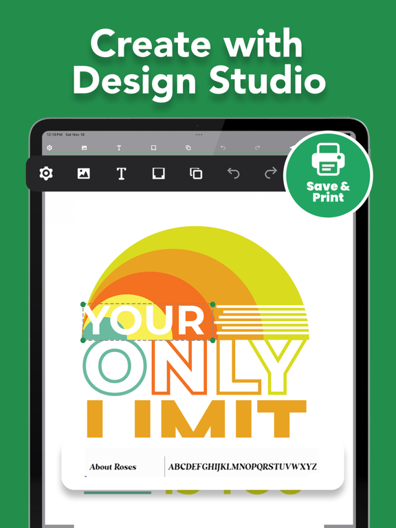 Printing Design Creator Space iPad screenshot 2 - Graphics & Design app