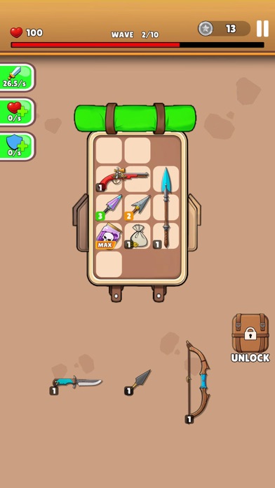 Monster Rush: Backpack battle Screenshot