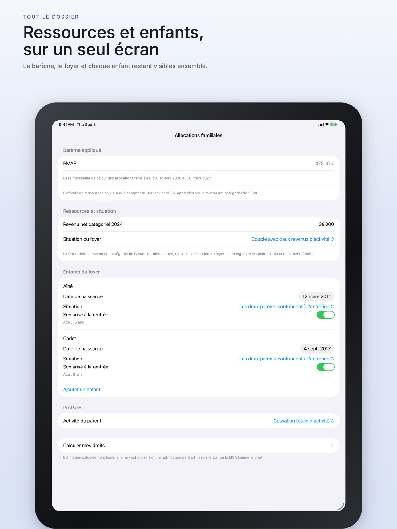 Screenshot 5 of Allocations Familiales
