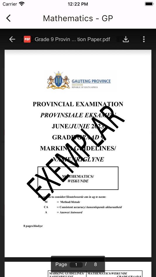 #7. Grade 9 Exam Papers (iOS) 由: Selborn Arnold Zandamela