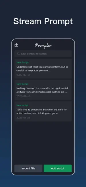 Stream Prompt screenshot 1
