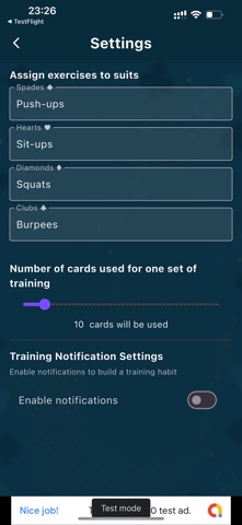 Training with Cards Screenshot 10 of 10