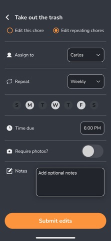 Track My Chores Screenshot 7 of 8