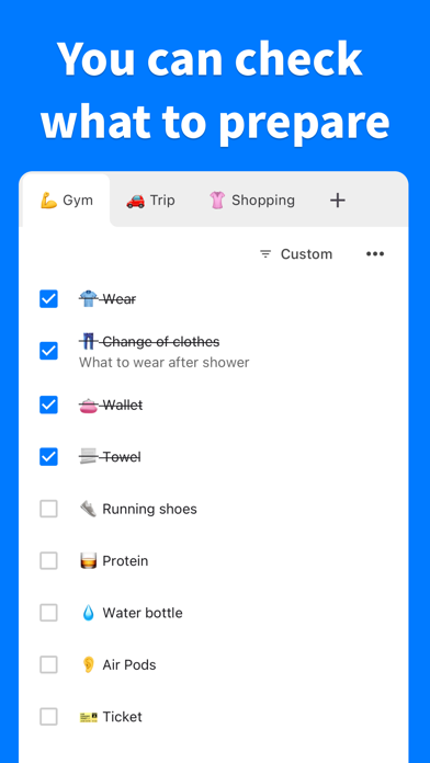 PrepChecklist - To-Do List iPhone screenshot 2 - Productivity app