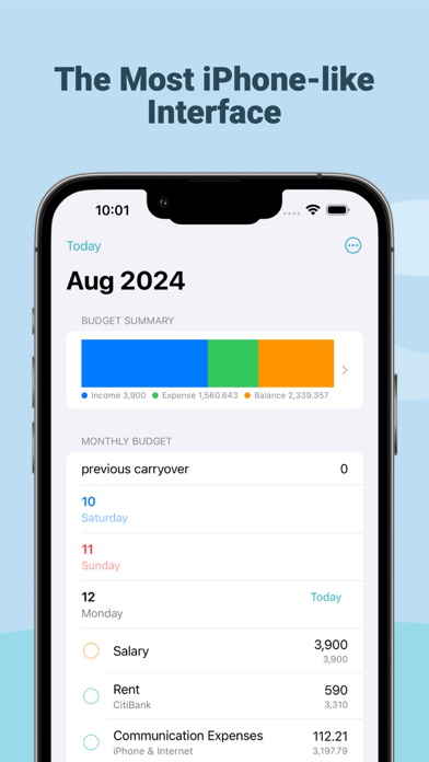 Screenshot #1 pour Fixed Expense Assistant