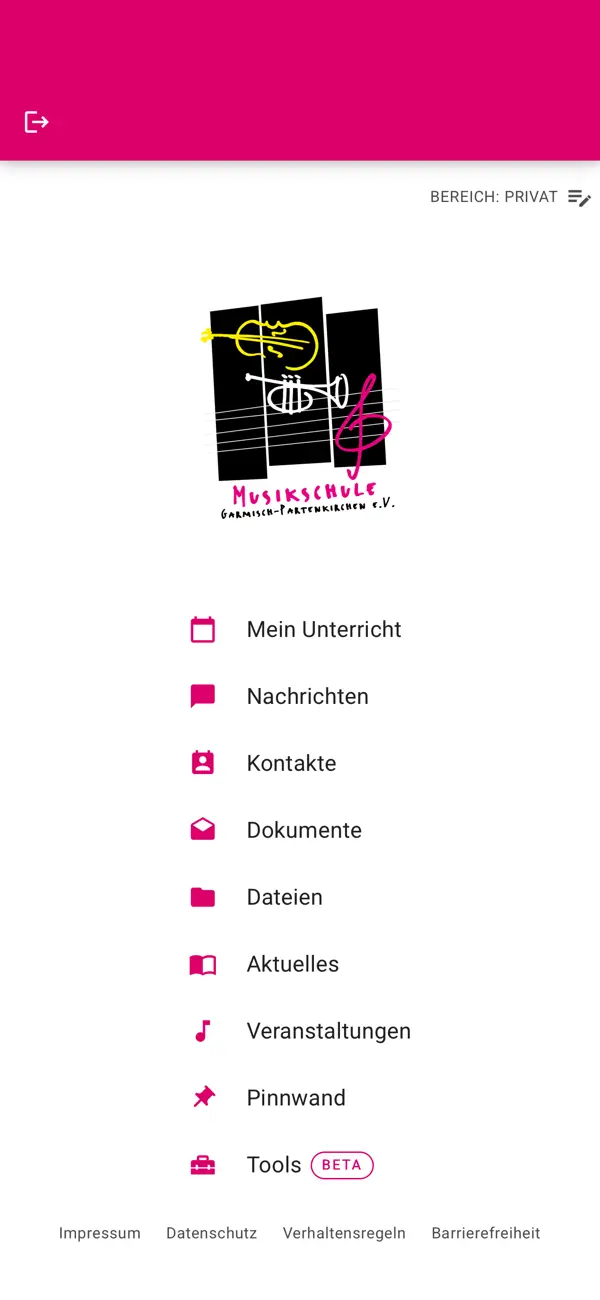 Screenshot #1 pour Musikschule GAP