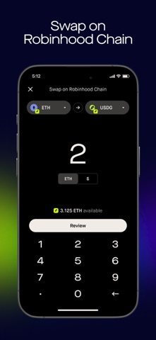 Robinhood Wallet: Swap Crypto screenshot