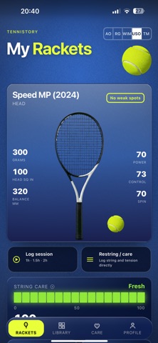 Tennistory iPhone screenshot 1