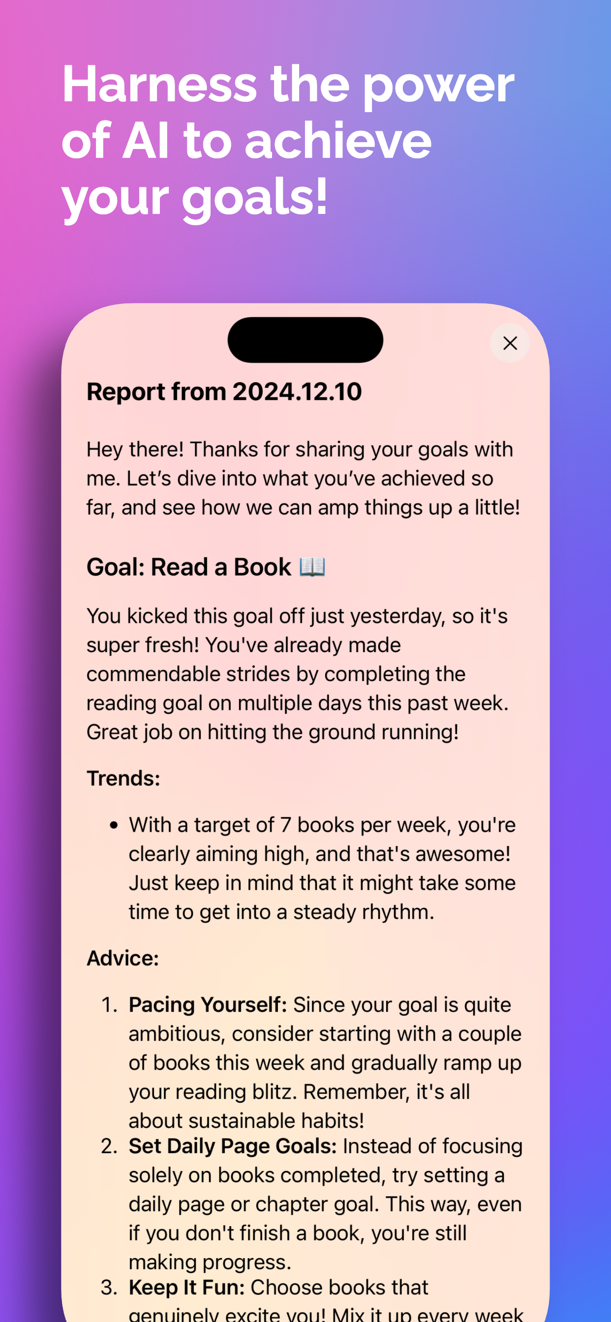 Goal: Habits & Tasks