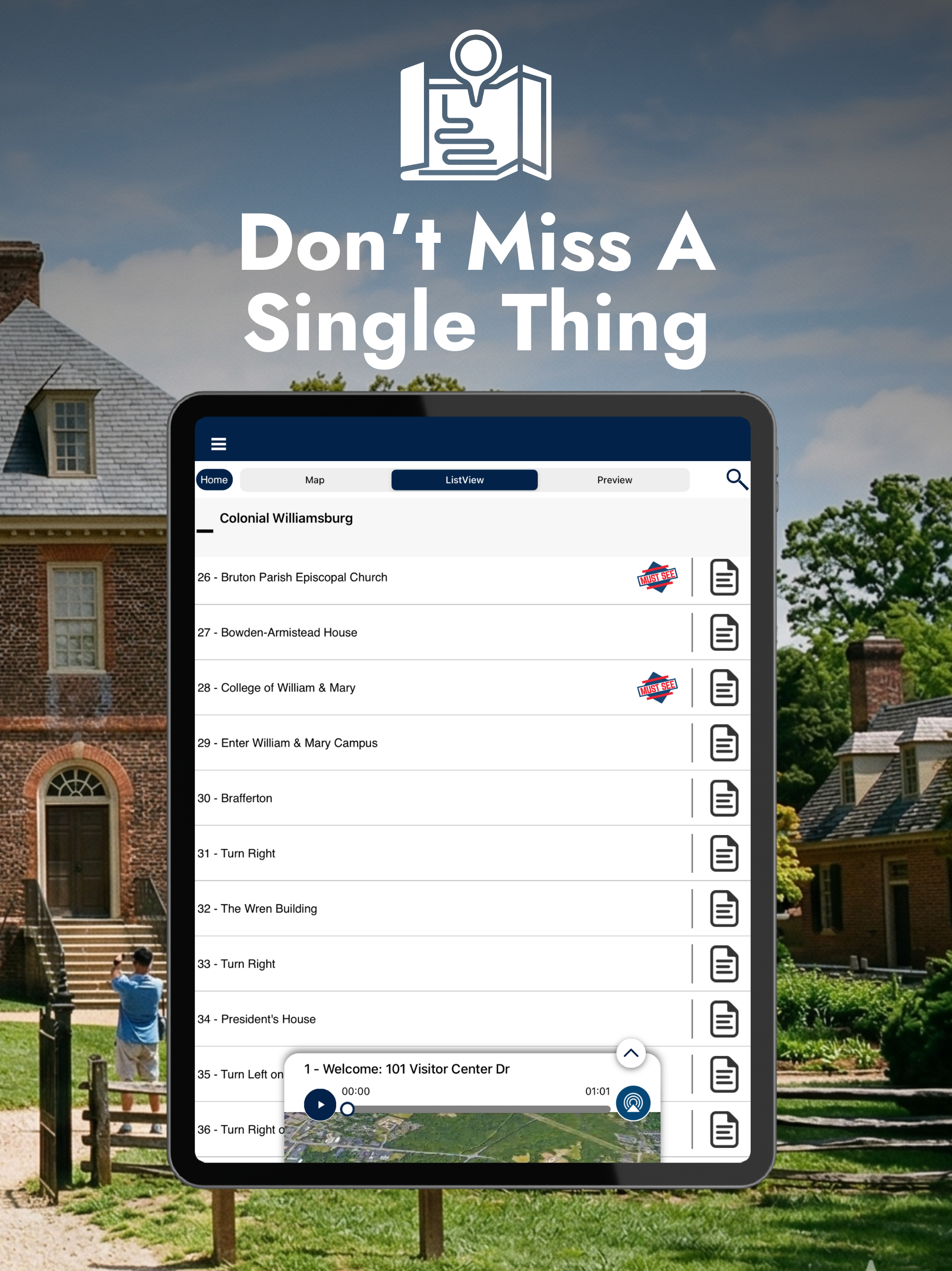 Colonial Williamsburg GPS Tour