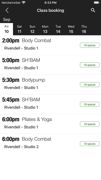 myFitApp now Screenshot