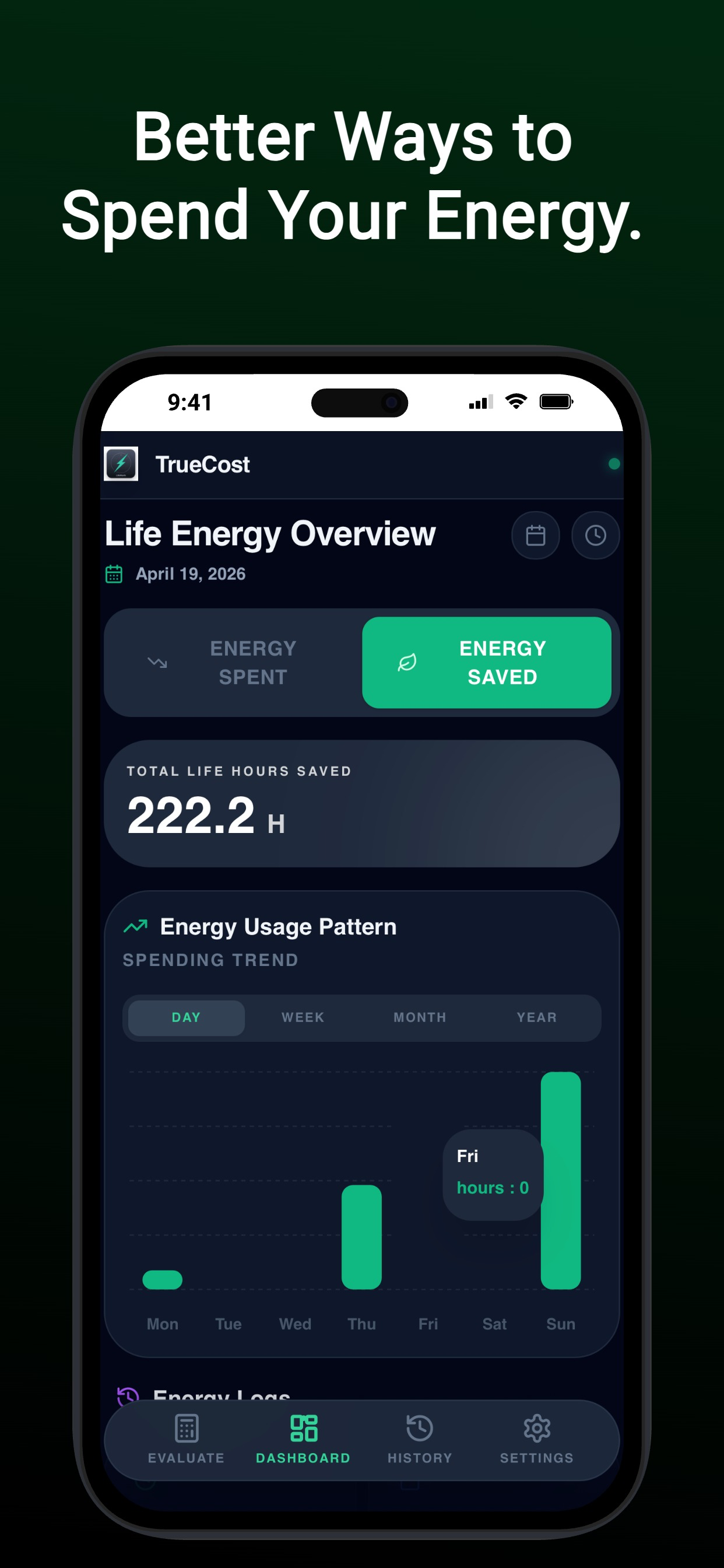 TrueCost : Mindful Spending