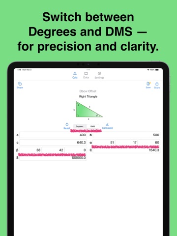 Geometry Calc+Shapes iPad screenshot