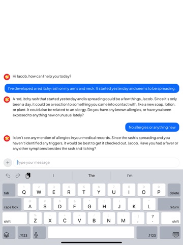 Health GC iPad screenshot