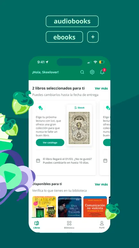 Skeelo: Libros y Audiolibros screenshot 2 of 9