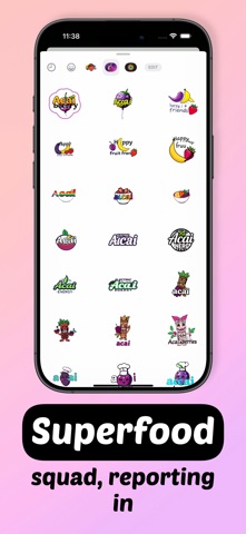 Açai Stickers screenshot