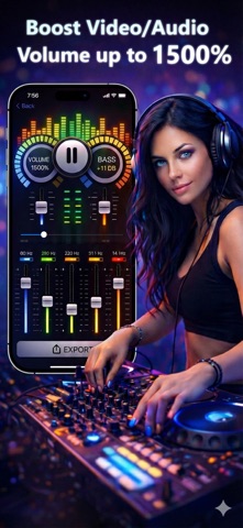 Volume Booster • Bass Booster iPhone screenshot