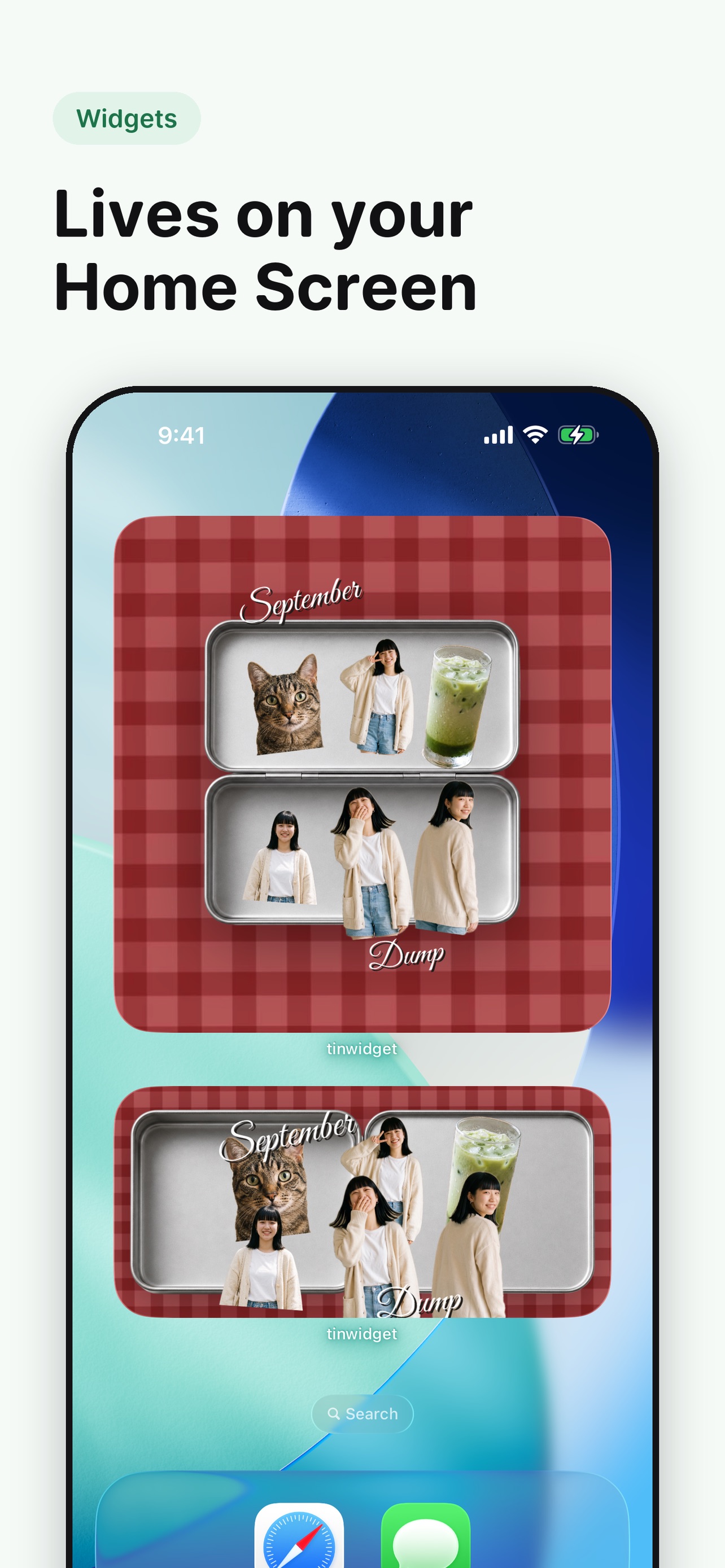 Screenshot 2 of tinwidget: Scrapbook Widget