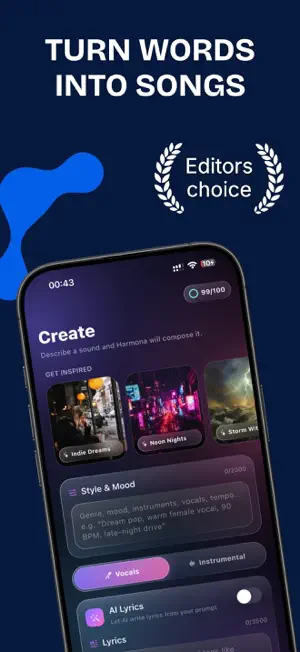 Harmona: AI Song & Music Maker screenshot 1