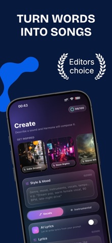 Harmona: AI Song & Music Maker Screenshot 1 of 4