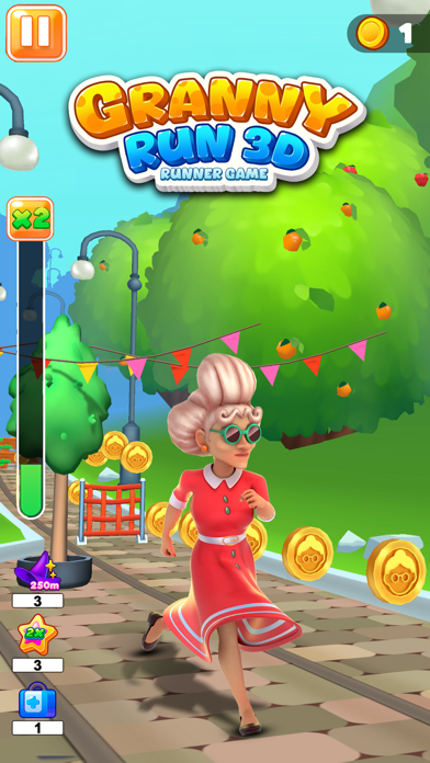 Granny Run 3D runner Game Screenshot