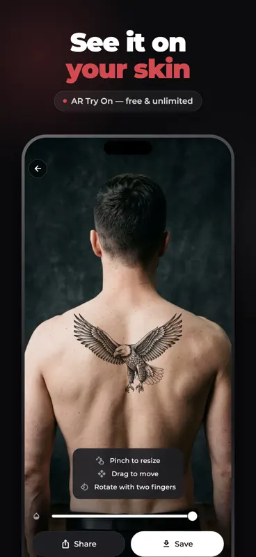 InkStudio: AI Tattoo Generator screenshot 2 of 8
