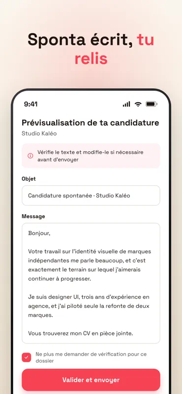 Sponta : recherche d'emploi screenshot 3 of 5