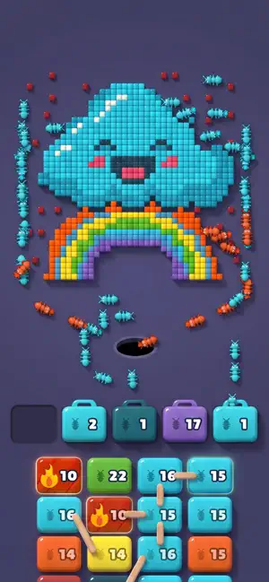 Ant Blocks: Color Blast Puzzle screenshot 1