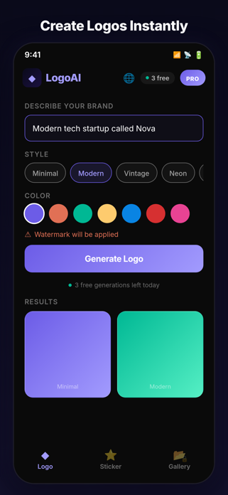 LogoAI Screenshot 3 of 7