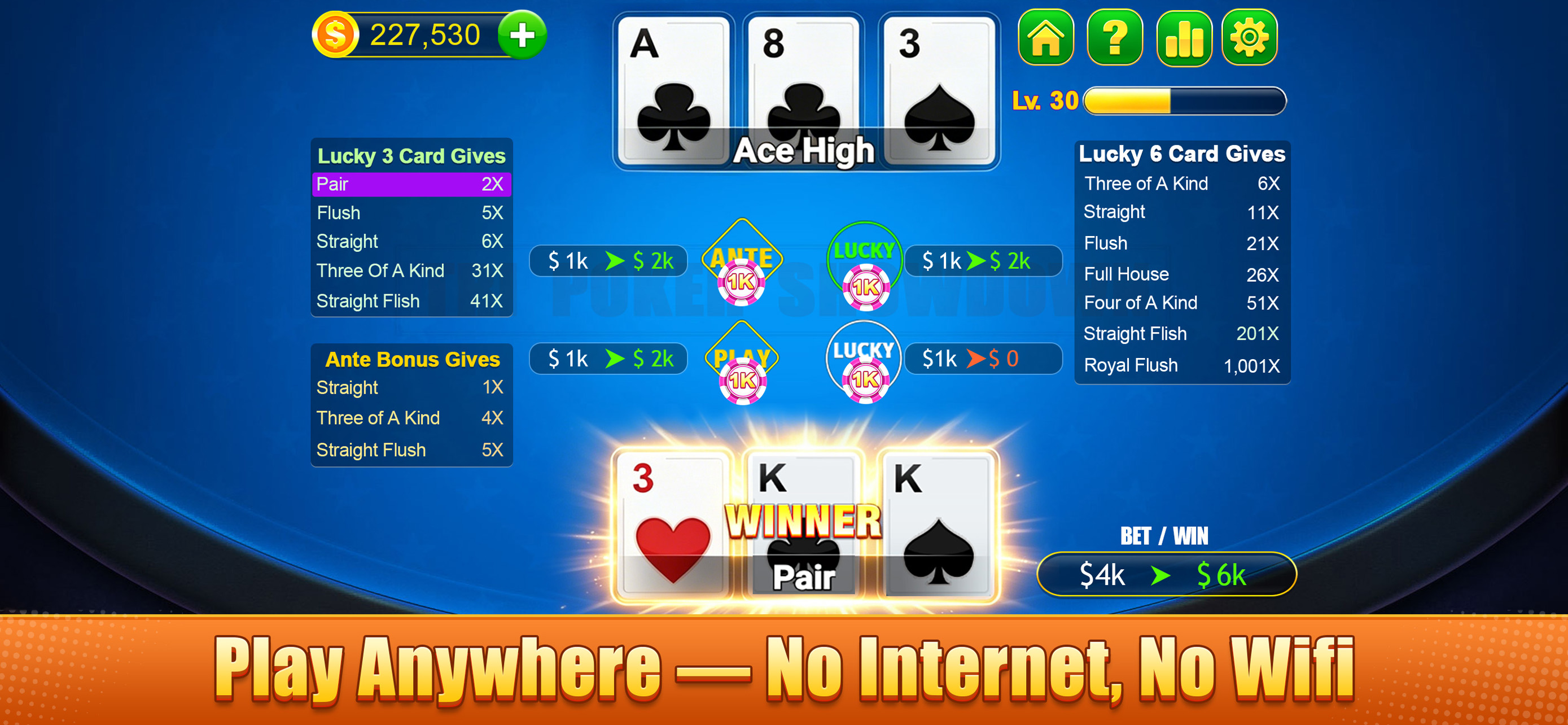 Tri Showdown - 3 Card Poker screenshot 2