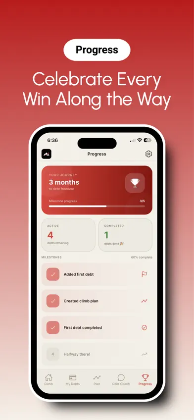Climb - Debt Tracker screenshot 5
