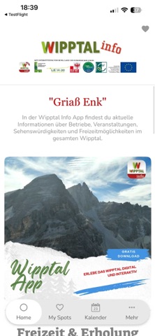 Wipptal Info iPhone screenshot