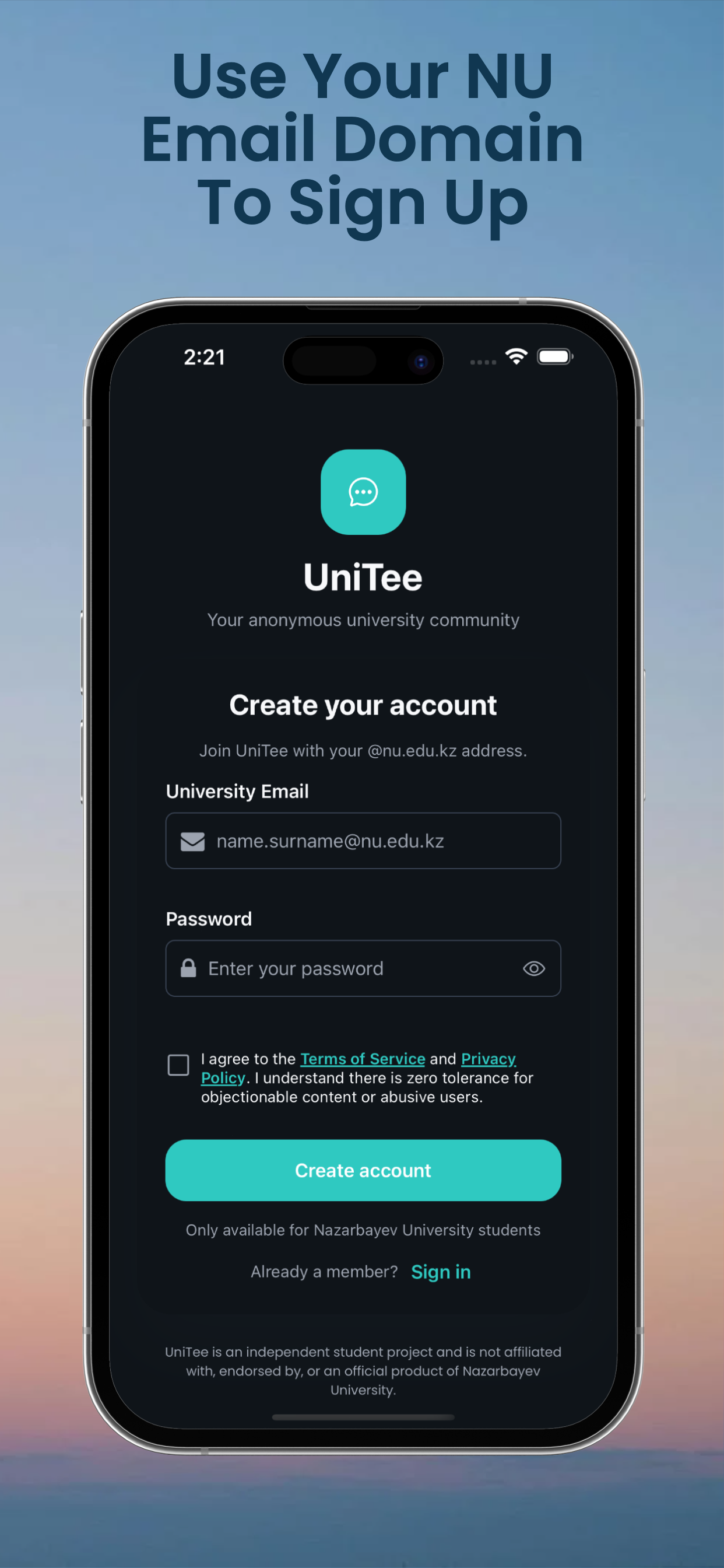 UniTee: Campus Community