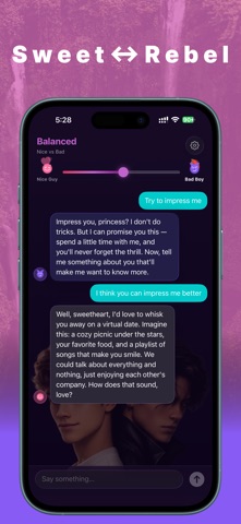 Nice2Bad - AI Boyfriend Chat Screenshot 6 of 7