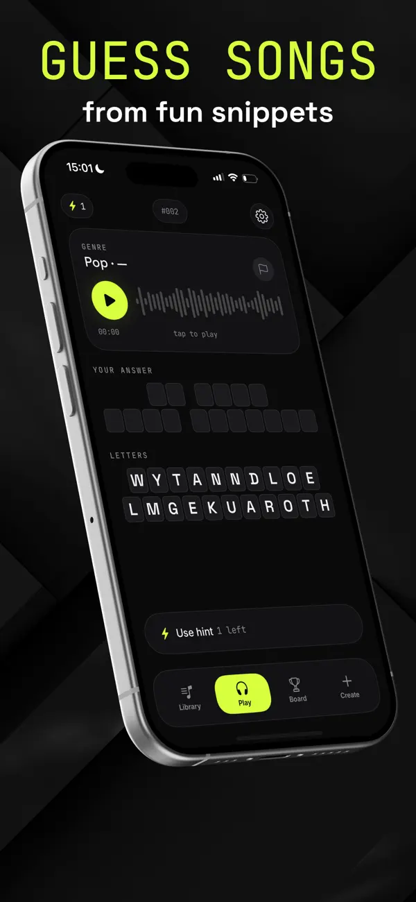 Screenshot #1 pour Whats Song -wacky music trivia