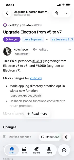 GitHub iPhone screenshot 3