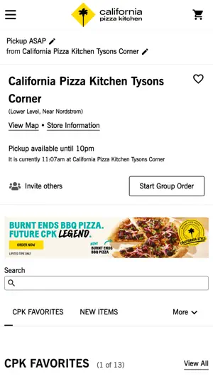 California Pizza Kitchen (CPK) screenshot 3