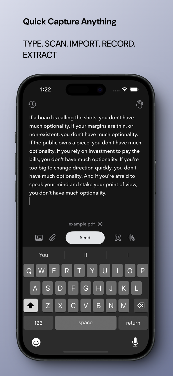 Quick Capture - Supasend