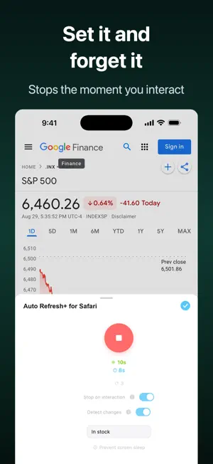 Auto Refresh+ for Safari screenshot 3
