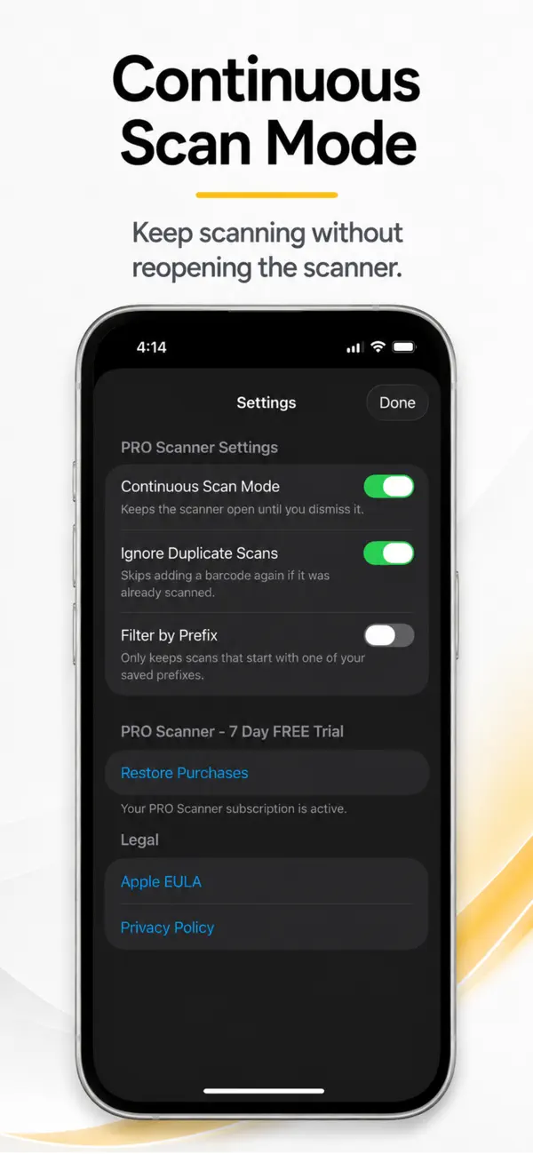 Screenshot #3 pour Barcode Scanner & Copy